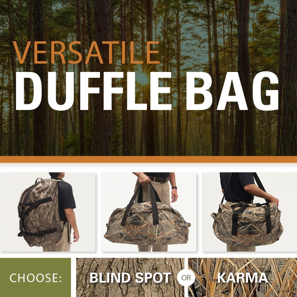 Versatile Duffle Bag Back Pack hunting gear bag by Pittman Game Calls
