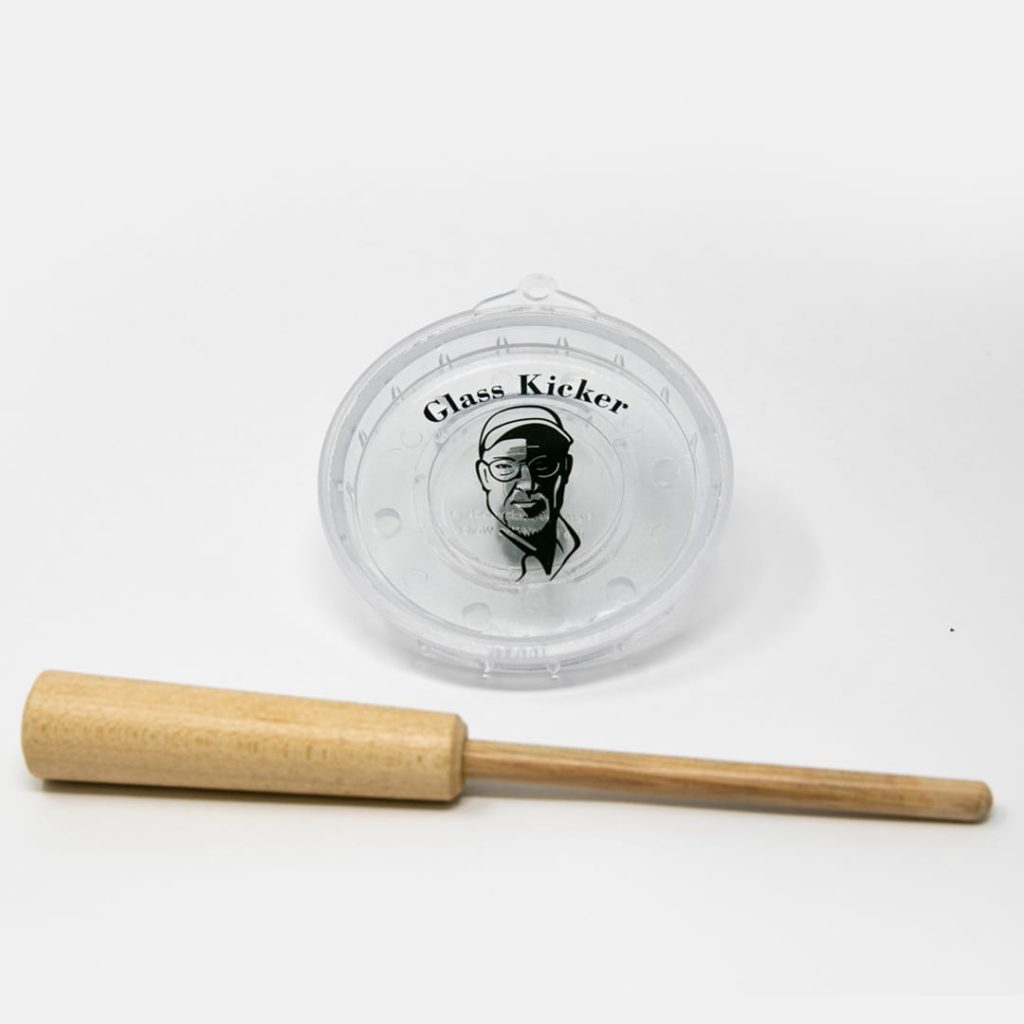 Glass Kicker glass pot turkey call featuring Preston Pittman under the glass